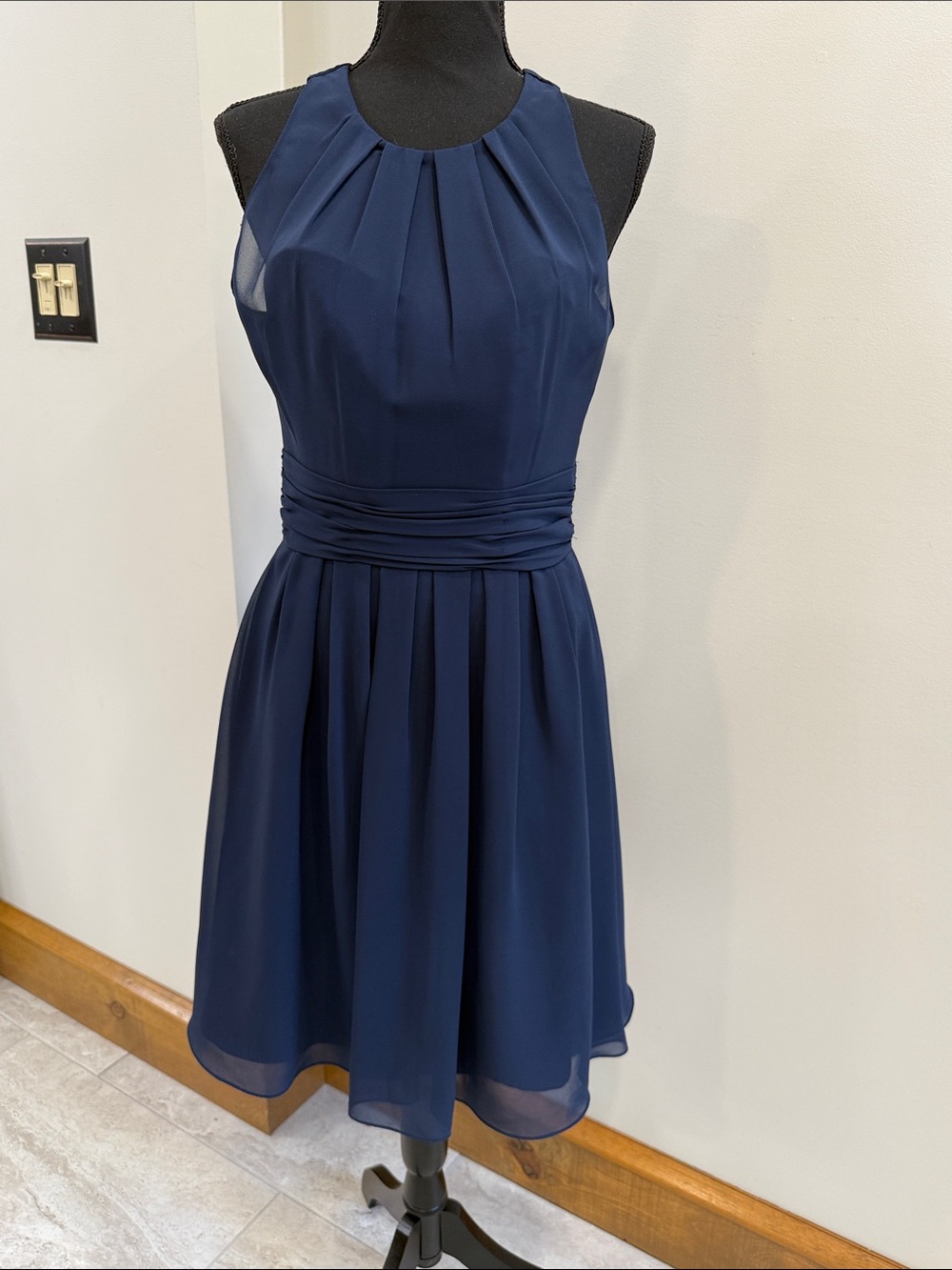 Sorella Vita NWOT Short Navy Blue Bridesmaid Dress size 10